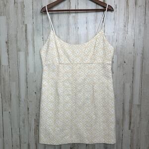 NWOT Dee Willy Cotton Eyelet Babydoll Dress XL Ivory Preppy Cottagecore Dainty